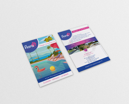 Impression flyer A5 recto verso Nantes - Flora Paysage